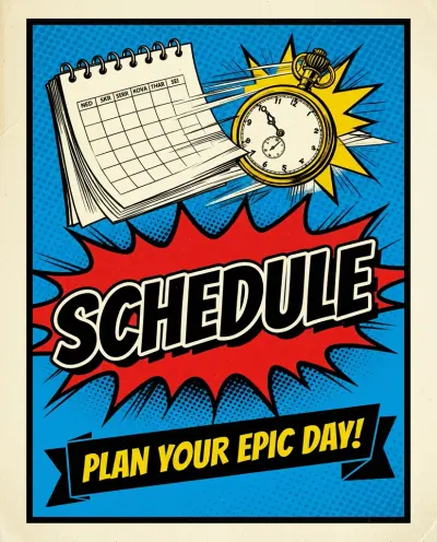 Schedule — plan your epic day